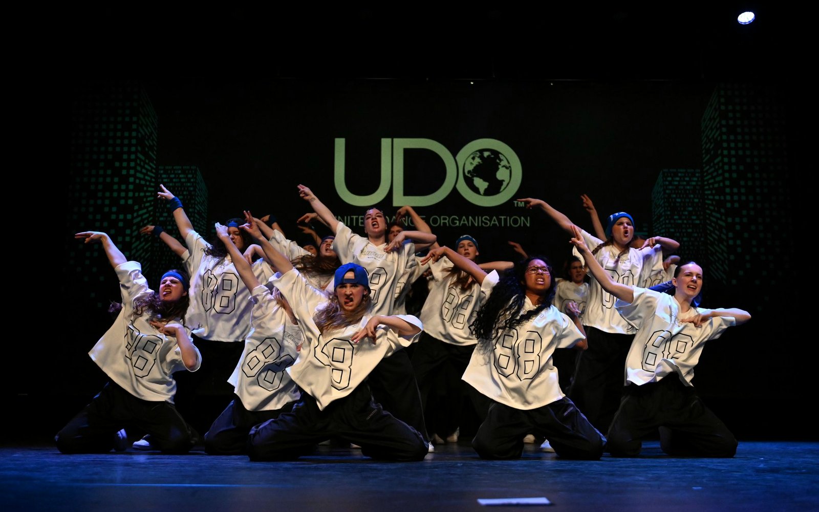 Eyecatcher-team in jersey op een UDO-wedstrijd